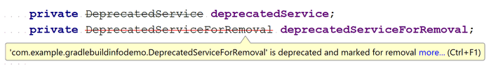 IDEA Enhanced deprecation