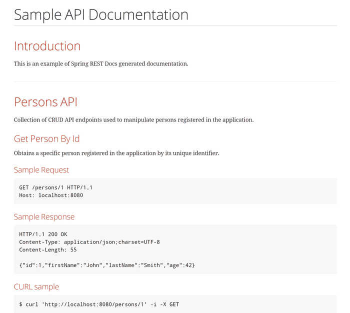Generated API Documentation