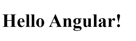 Hello Angular